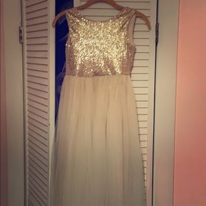 Little girls size 10 flower girl dress